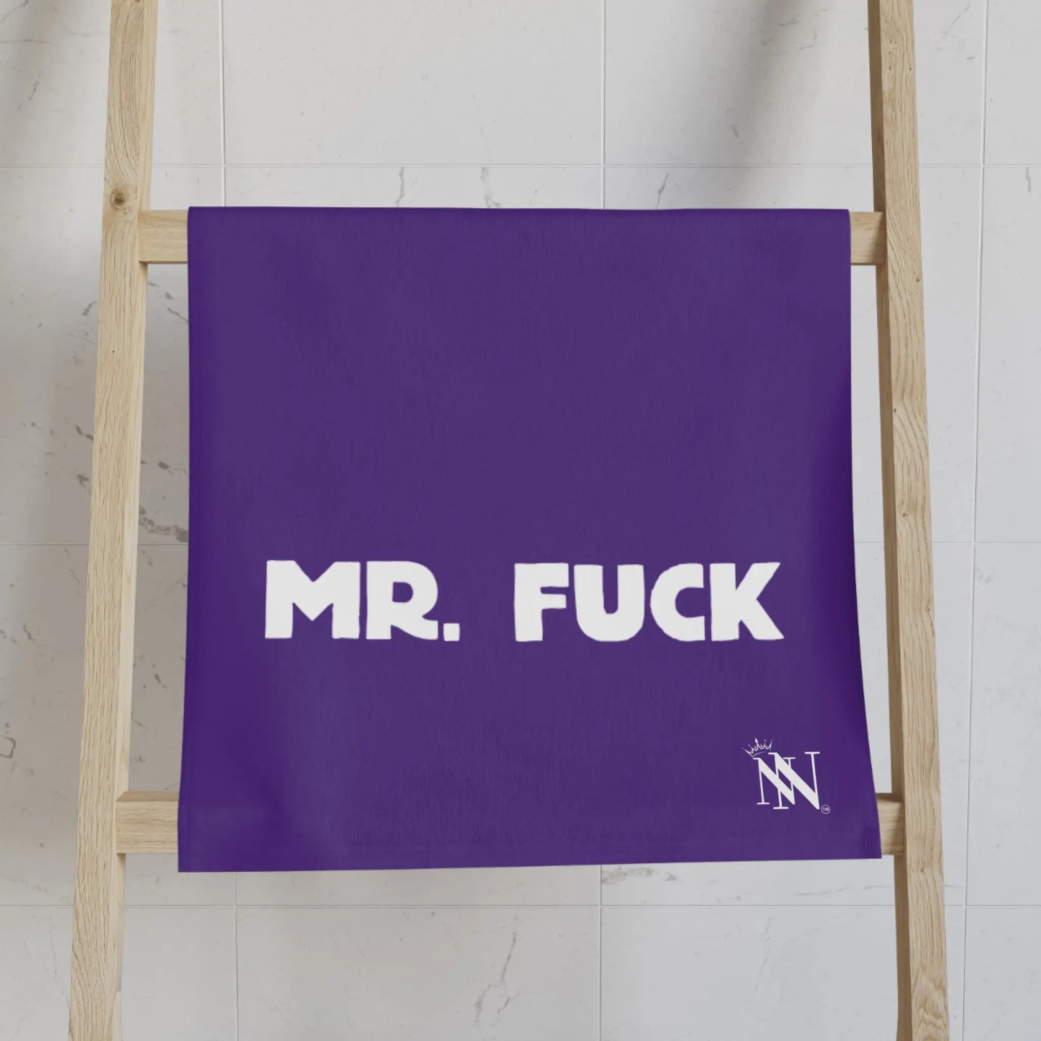 Mr. Mrs. Fuck Shareable Sides Purple Cum Towel