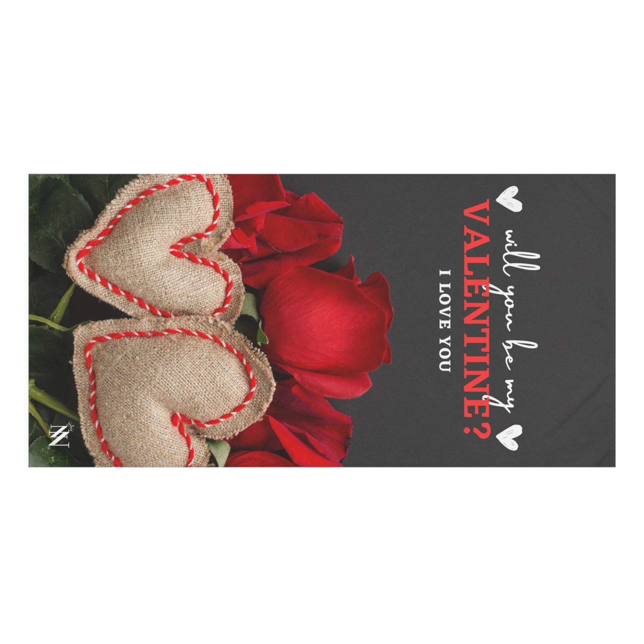 Will You Be My Valentine? | Mix & Match Naughty XL Fun-Flirty Lovers’ Towels