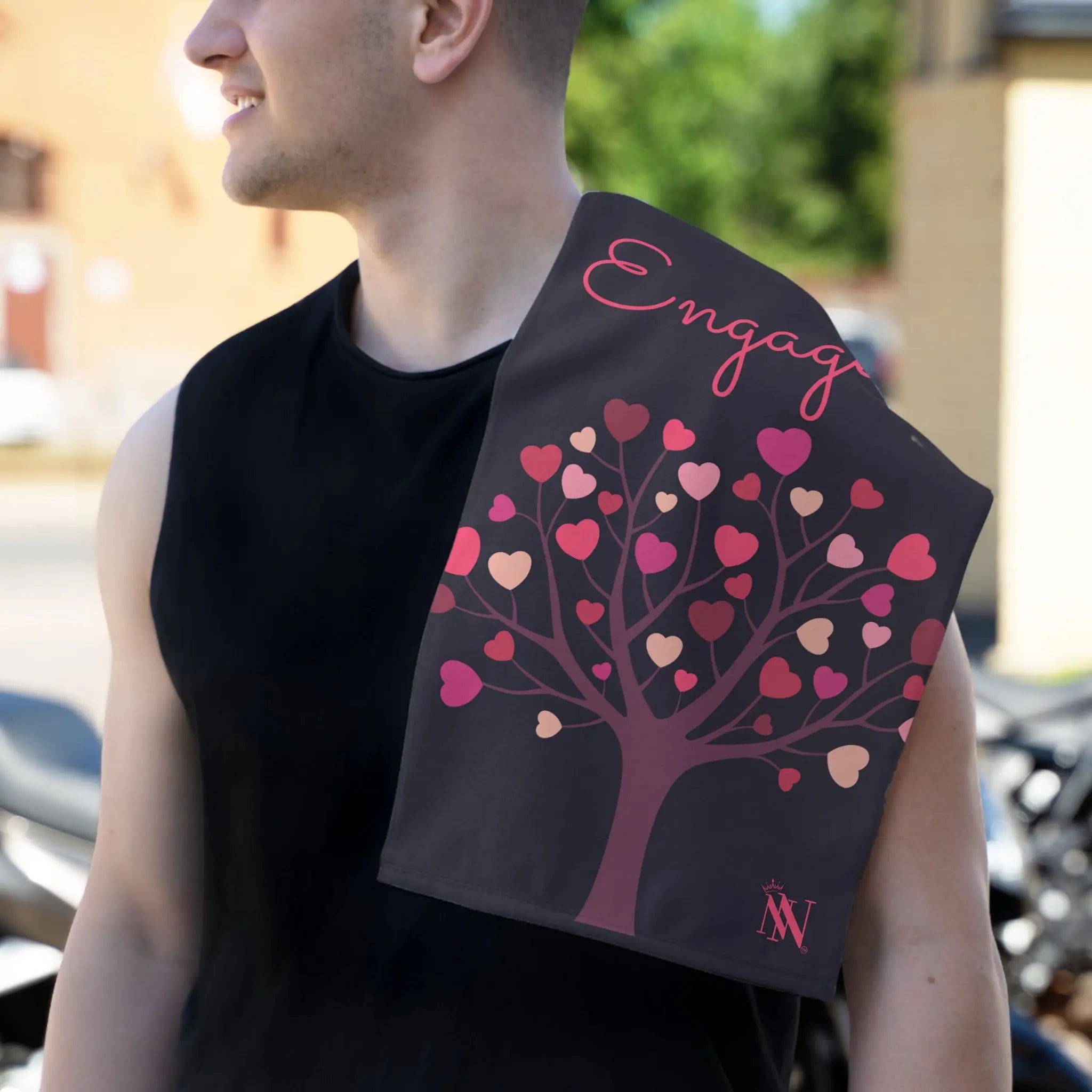 Engaged! Tree of Love | Nectar Napkins Fun-Flirty Lovers’ Towels