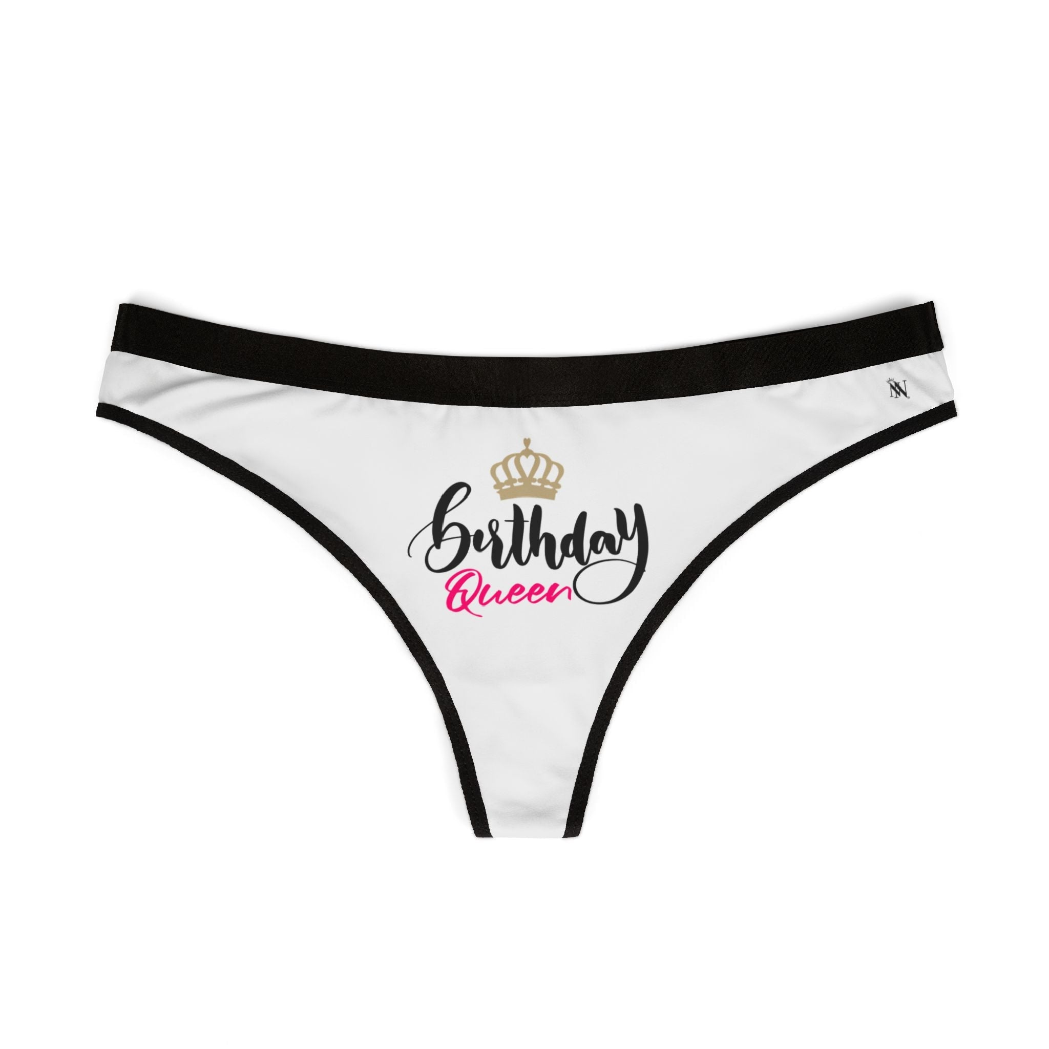 Gold Crown Birthday Queen | Mix & Match Women’s Fun-Flirty Lovers’ Thongs