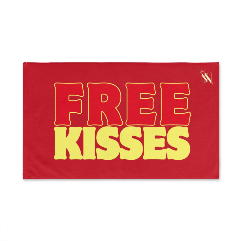 Free Kisses Red | Mix & Match Original Fun-Flirty Lovers’ Towels