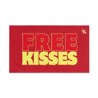 Free Kisses Red | Mix & Match Original Fun-Flirty Lovers’ Towels