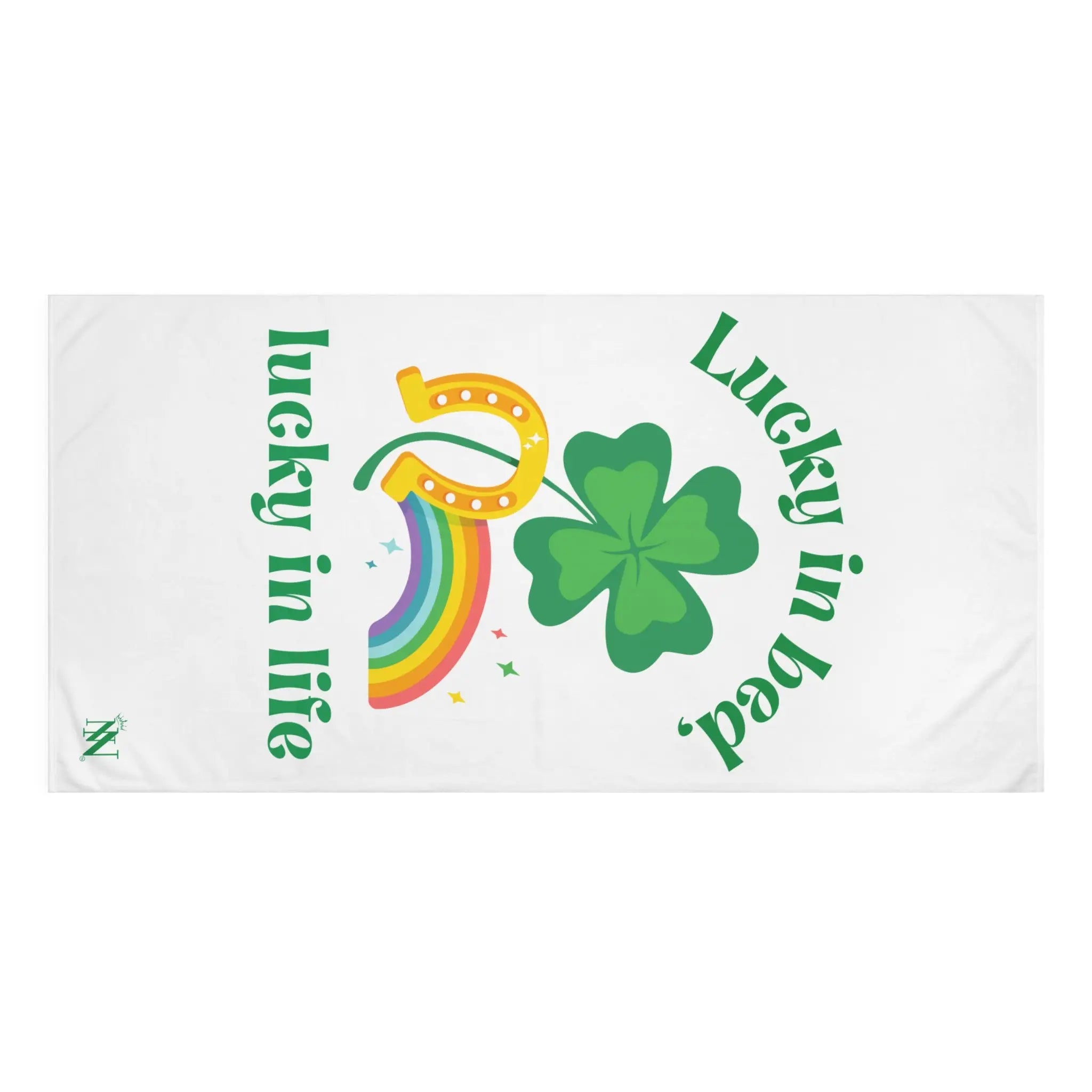Lucky in Bed Lucky in Life St. Patrick’s Day | Mix & Match XL Fun-Flirty Lovers’ Towels