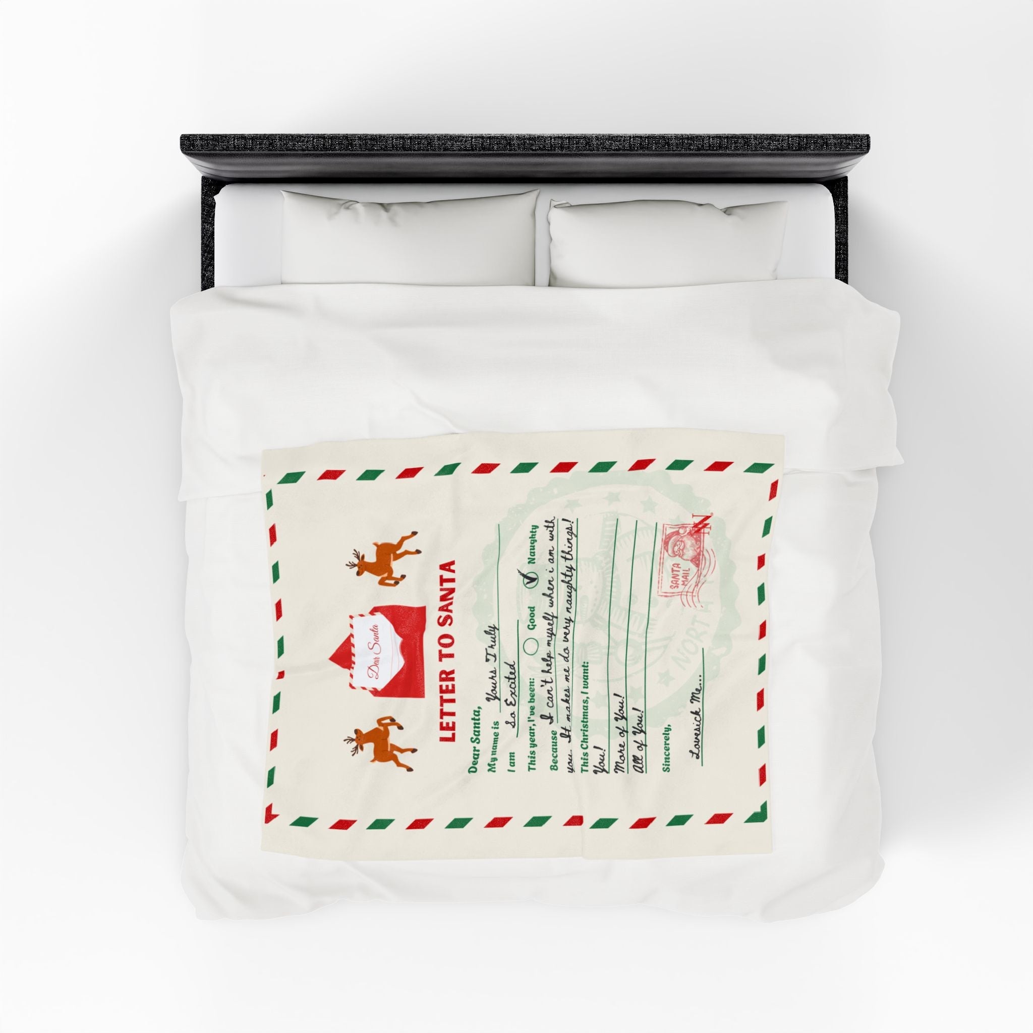 Letter to Santa | Mix & Match Soft Fun-Flirty Lovers’ Blankets