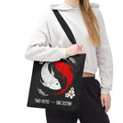 Two Paths One Destiny Koi Fish Ying Yang | Nectar Napkins Fun-Flirty Lovers’ Totes