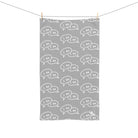 I Do I Do! Pattern Light Grey | Mix & Match Original Fun-Flirty Lovers’ Towels
