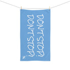 Don’t Stop! Don’t Stop Light Blue | Mix & Match Classic Fun-Flirty Lovers’ Towels