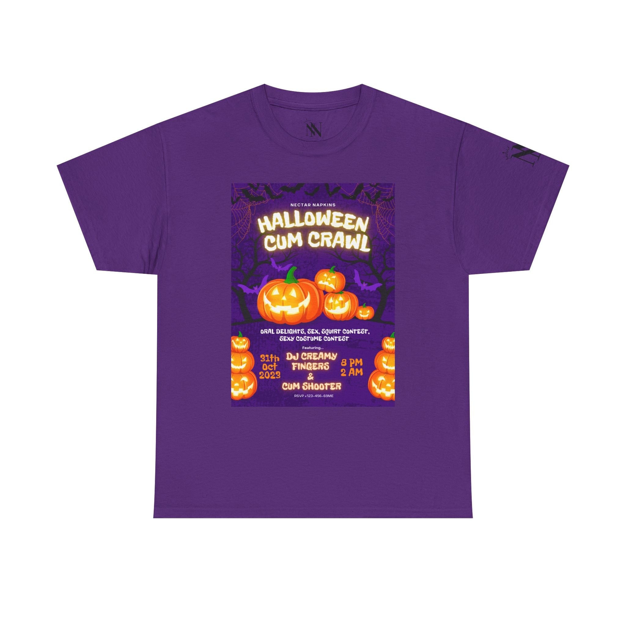 Halloween Cum Crawl | Mix & Match 100% Cotton Unisex Fun-Flirty Lovers’ Tees