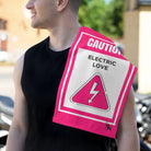 Caution Electric Love | Mix & Match Soft Fun-Flirty Lovers’ Towels