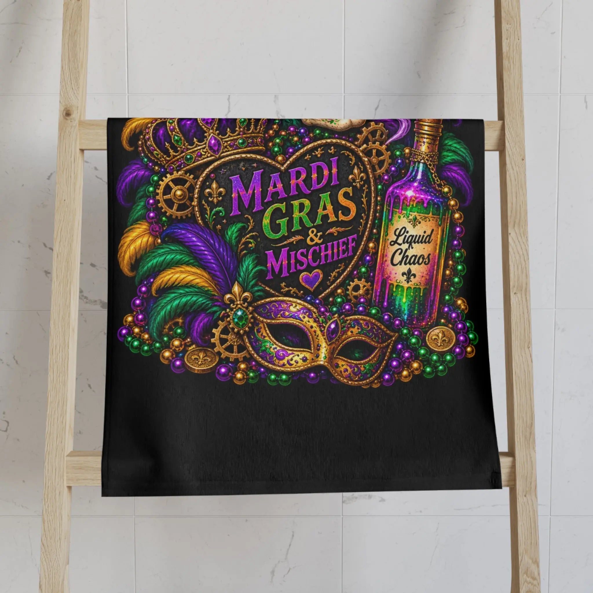 Mardi Gras & Mischief Skull Classic Sex Towel