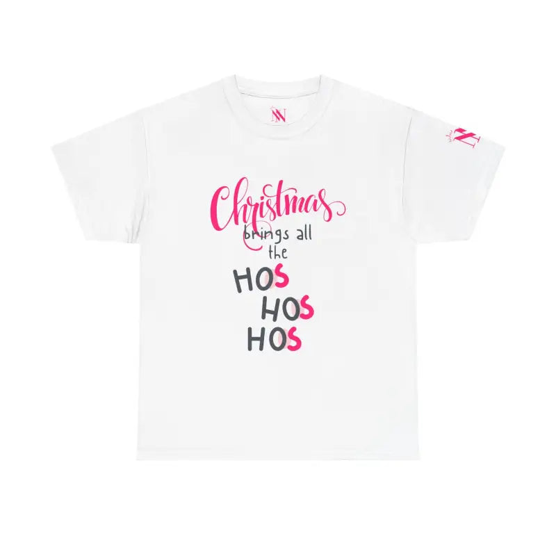 Christmas Brings the Ho’s | Mix & Match 100% Cotton Unisex Fun-Flirty Lovers’ Tees
