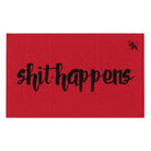Shit Happens Red | Mix & Match Soft Fun-Flirty Lovers’ Towels