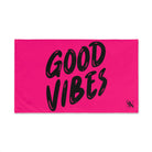 Good Vibes Bubble Print Signature Pink Cum Towel