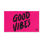 Good Vibes Bubble Print Signature Pink | Mix & Match Classic Fun-Flirty Lovers’ Towels