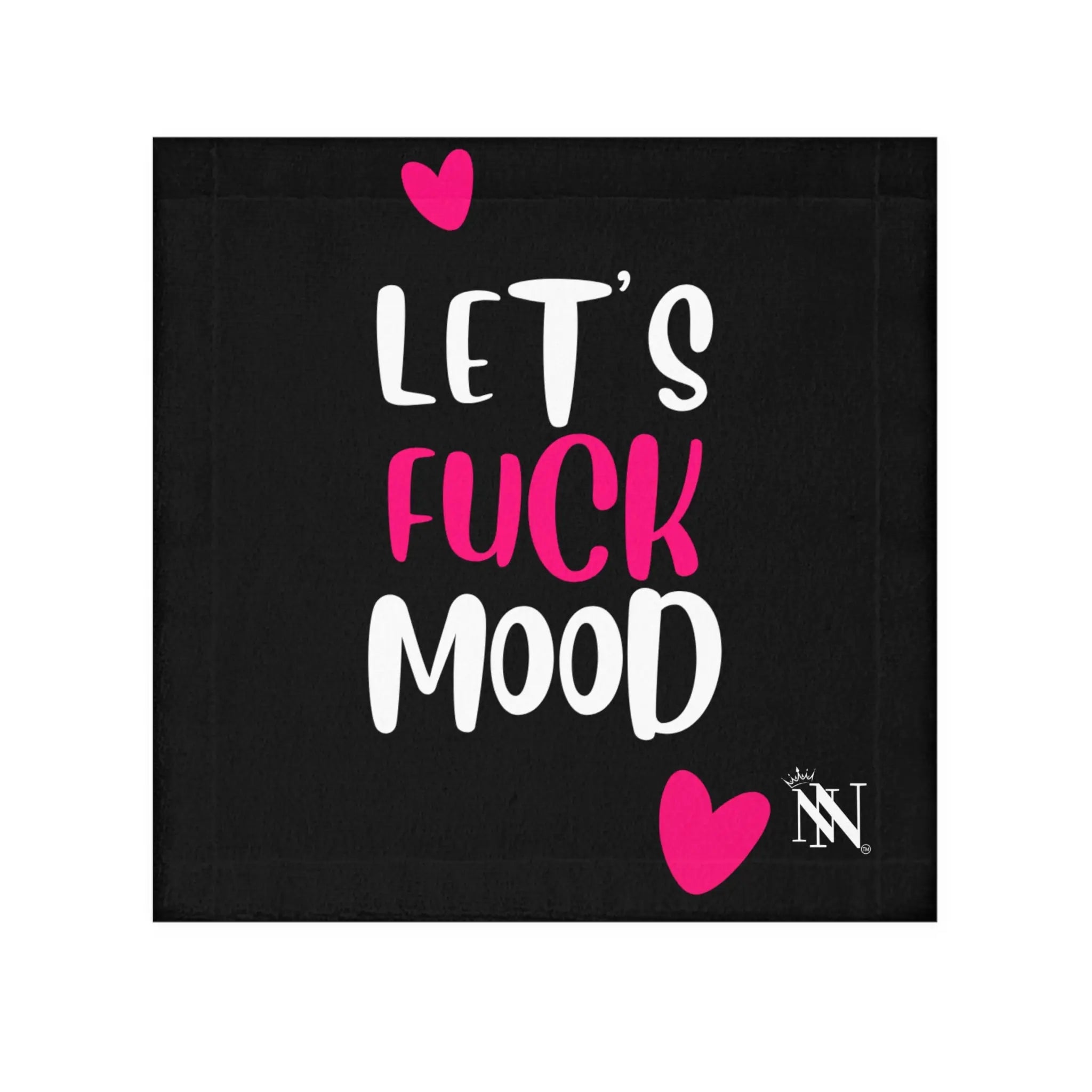 Let’s Fuck Mood Hearts Soft Microfiber After Sex Towel
