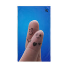 Finger People Happy Holding Cum Towel