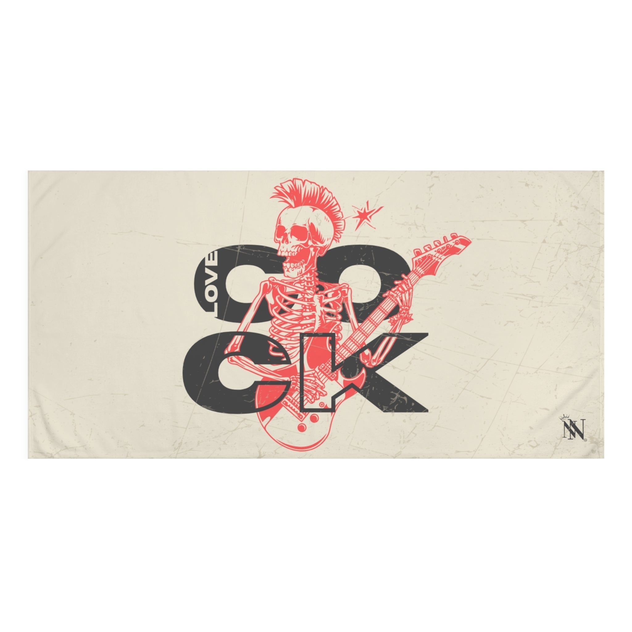 Love Cock Skull Rocker Anal Sex Towel