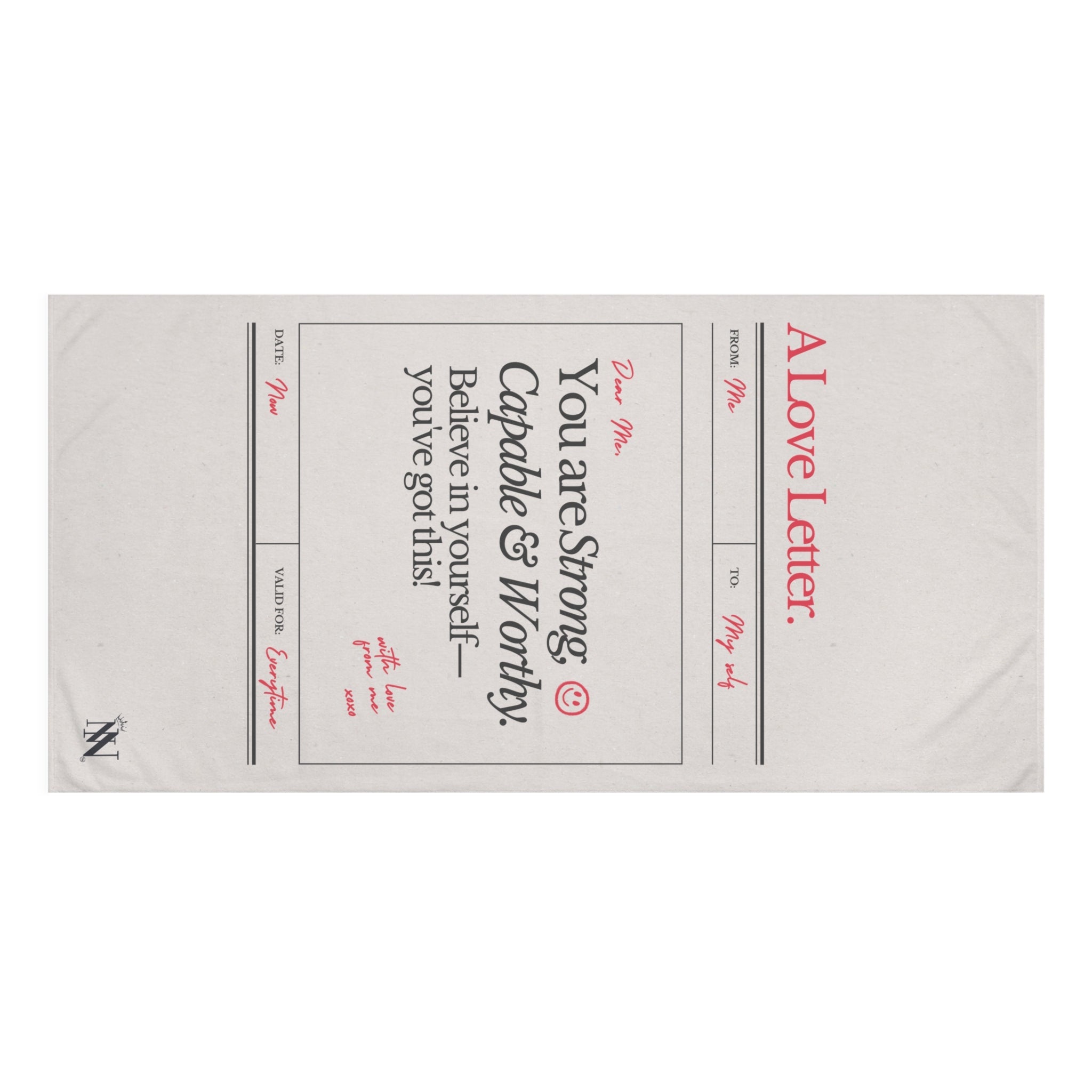 A Love Letter to Myself | Mix & Match XL Fun-Flirty Lovers’ Towels