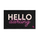 Hello Darling Black | Mix & Match Original Fun-Flirty Lovers’ Towels