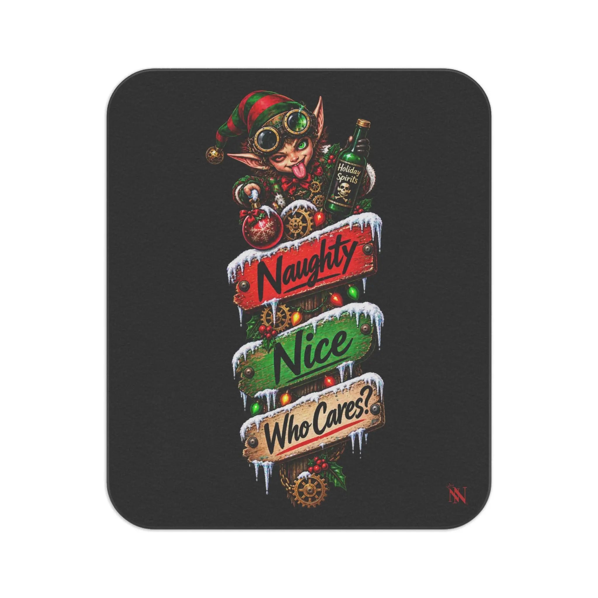 Naughty Nice Who Cares? Christmas | Nectar Napkins Fun-Flirty Lovers’ Sex Blankets