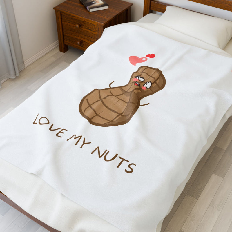 Love My Nuts | Mix & Match Soft Fun-Flirty Lovers’ Blankets