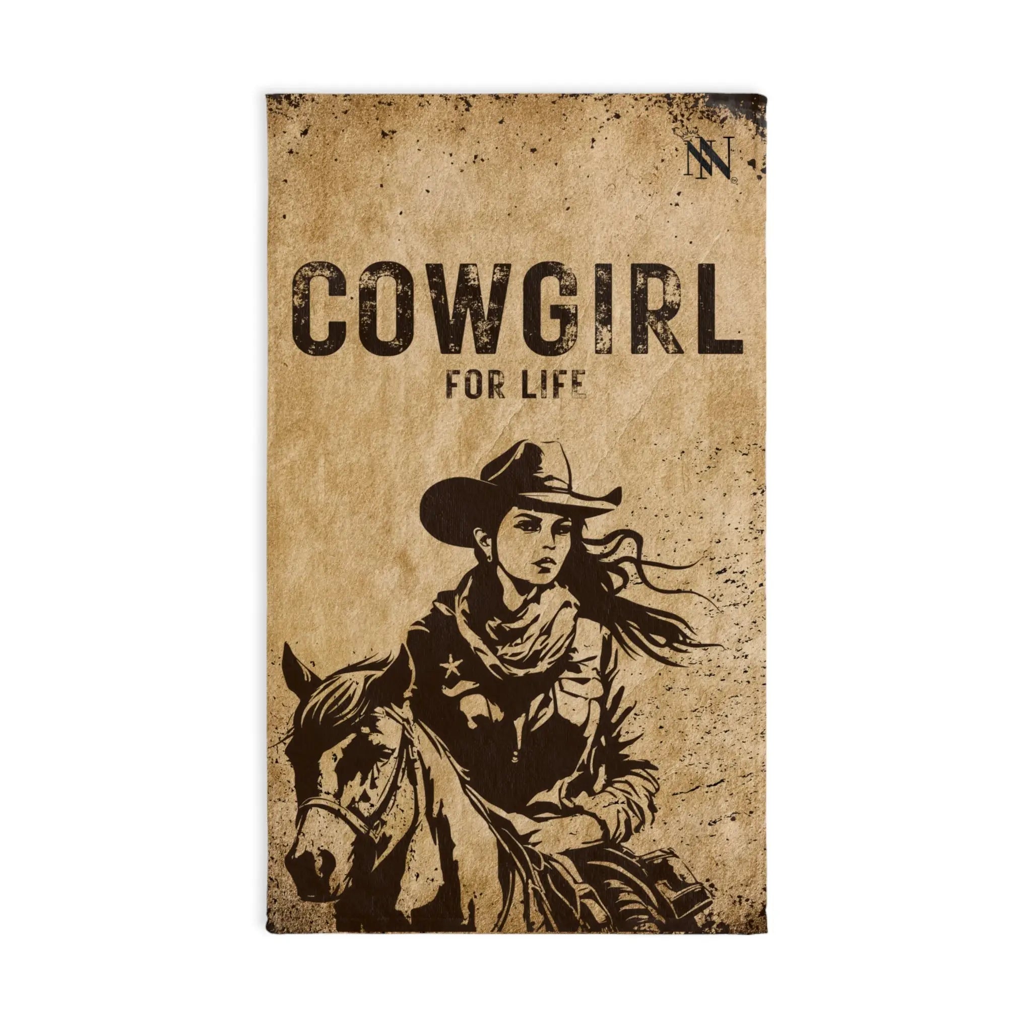 Vintage Cowgirl for Life Poster | Mix & Match Classic Fun-Flirty Lovers’ Towels