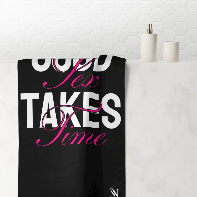 Good Sex Takes Time | Mix & Match XL Fun-Flirty Lovers’ Towels