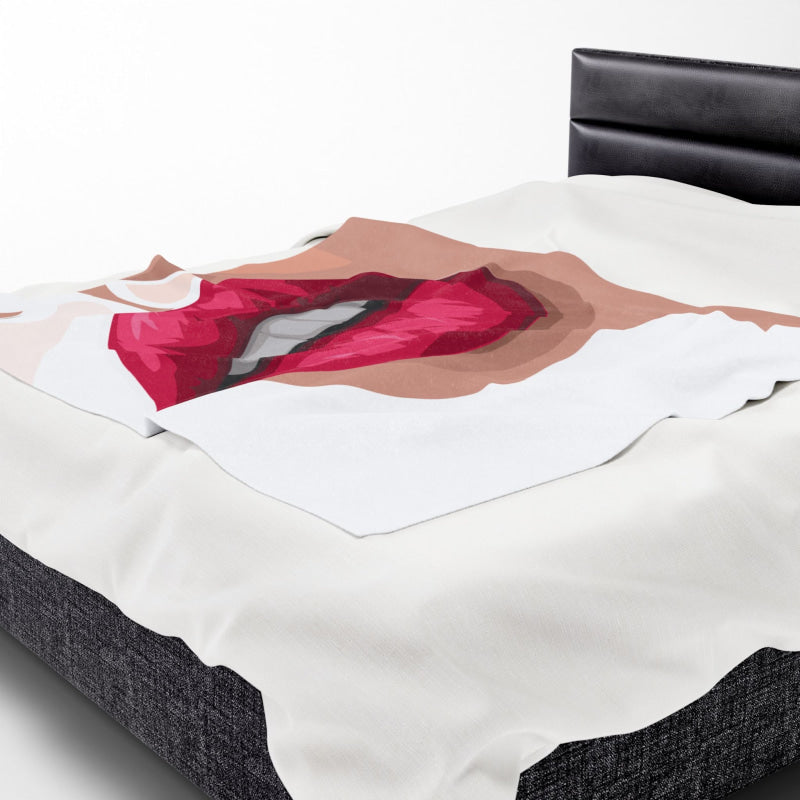 Pretty Mouth | Mix & Match Soft Fun-Flirty Lovers’ Blankets