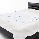Sea Blue Star Pattern | Mix & Match Soft Fun-Flirty Lovers’ Blankets