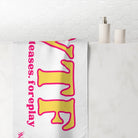 WTF Winks Teases Foreplay | Mix & Match XL Fun-Flirty Lovers’ Towels