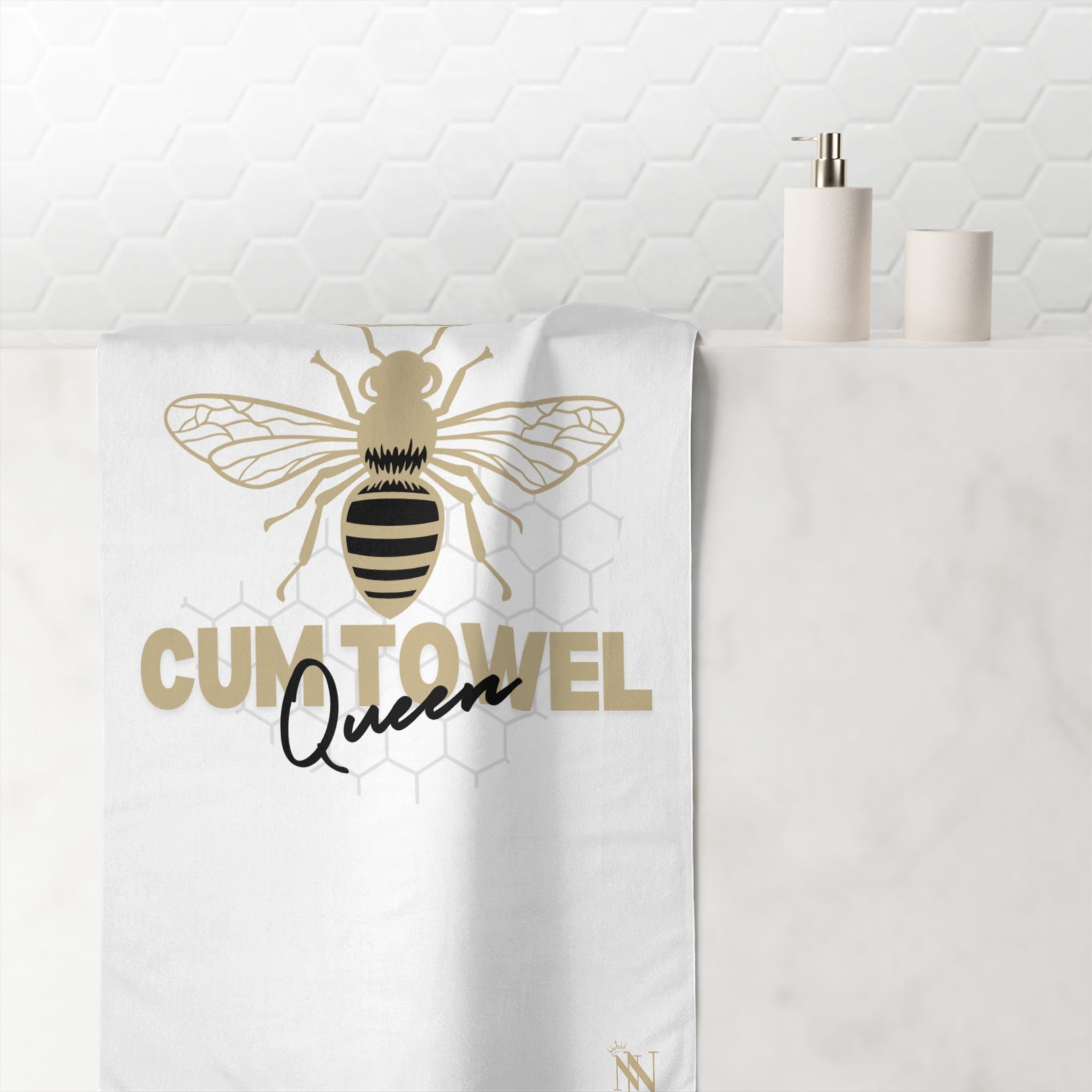 Cum Towel Queen | Mix & Match Naughty XL Fun-Flirty Lovers’ Towels