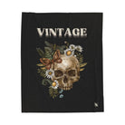 Vintage Floral Skull | Mix & Match Velveteen Fun-Flirty Lovers’ Blankets