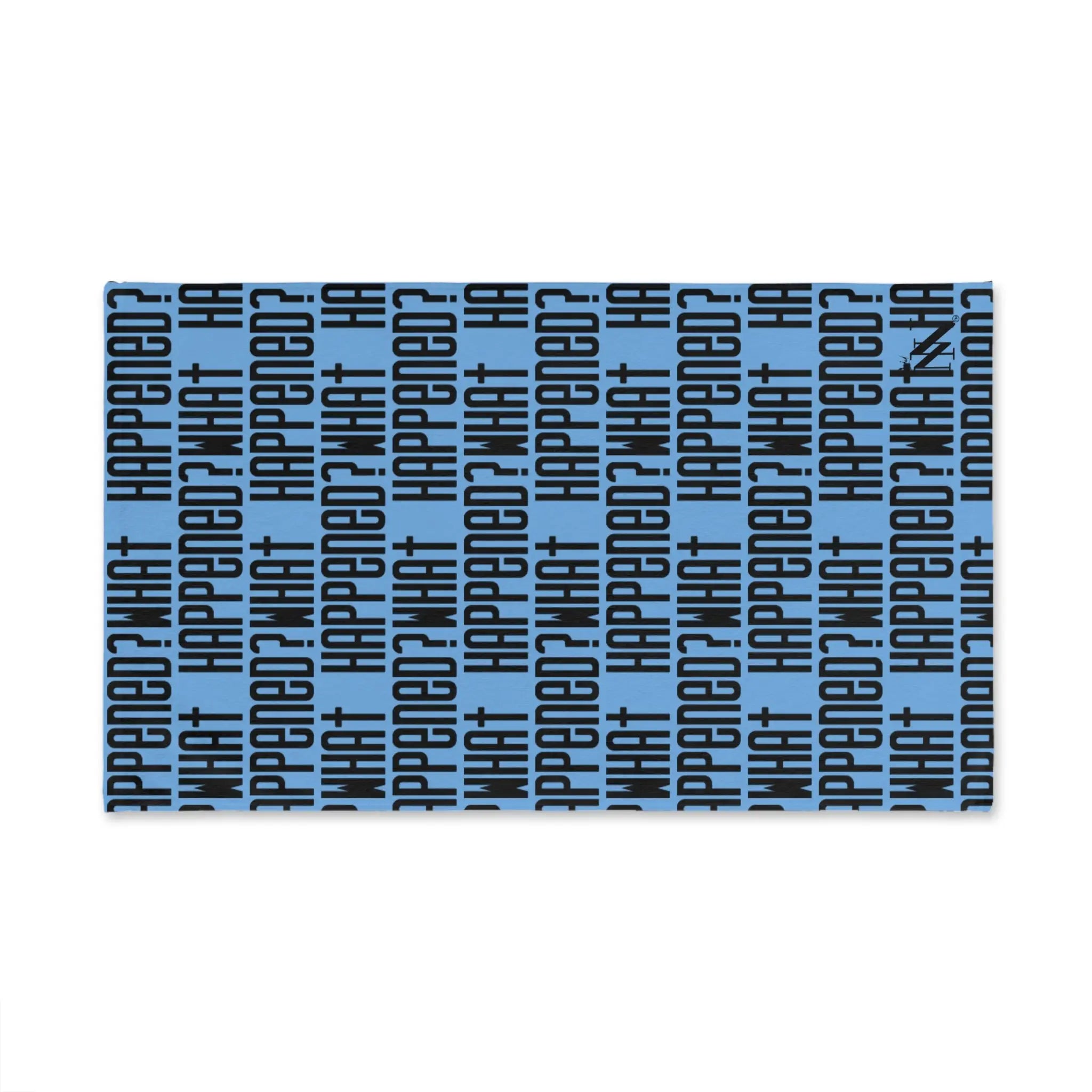 What Happened? Patterned Light Blue Cum Towel