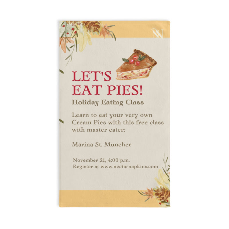 Let’s Eat Pies Thanksgiving | Mix & Match Original Fun-Flirty Lovers’ Towels