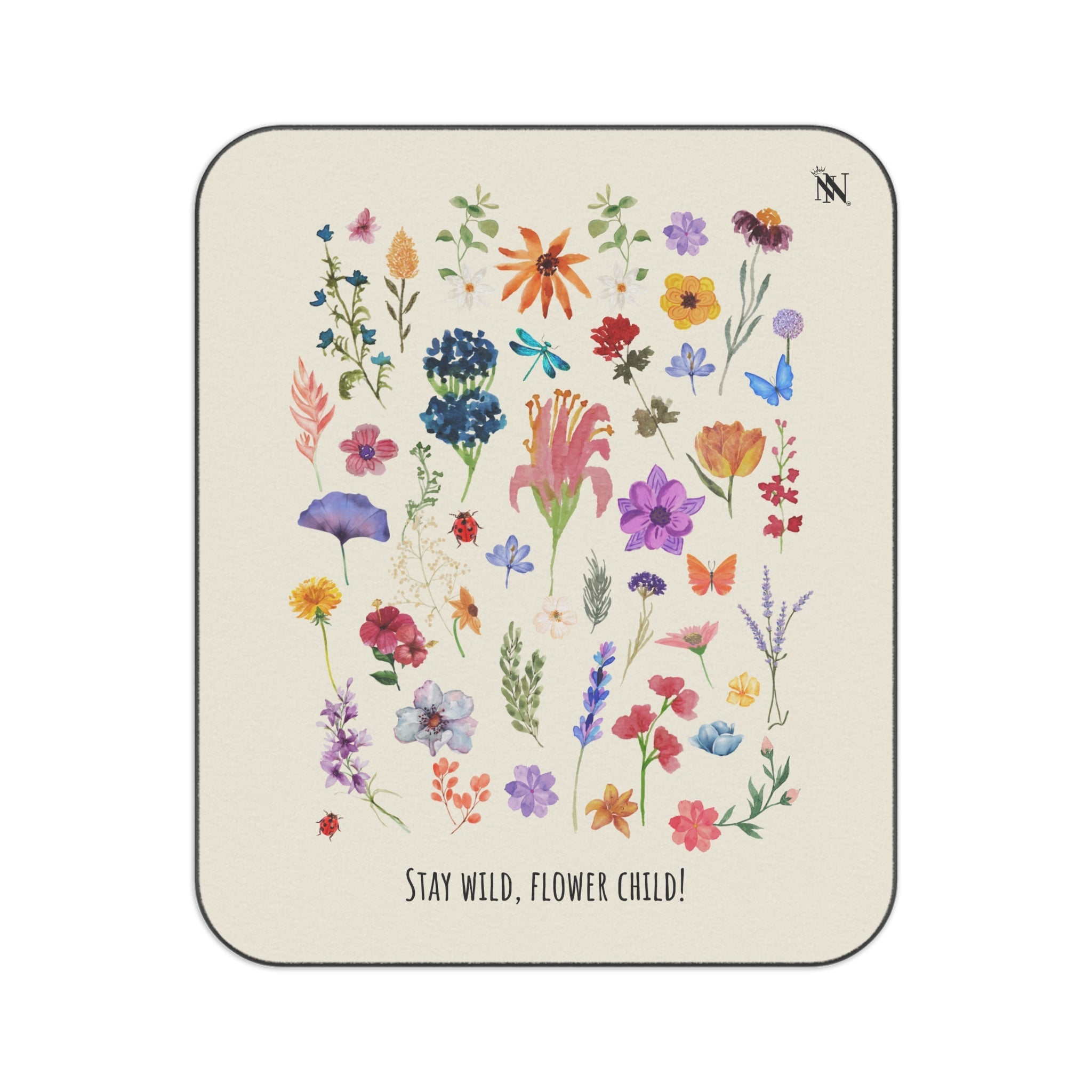 Stay Wild Flower Child! | Mix Match Fun-Flirty Lovers’ Water-Resistant Blankets