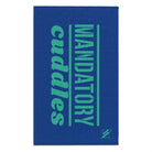 Mandatory Cuddles Blue | Mix & Match Soft Fun-Flirty Lovers’ Towels