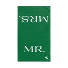 Mr Mrs Shareable Green | Mix & Match Classic Fun-Flirty Lovers’ Towels