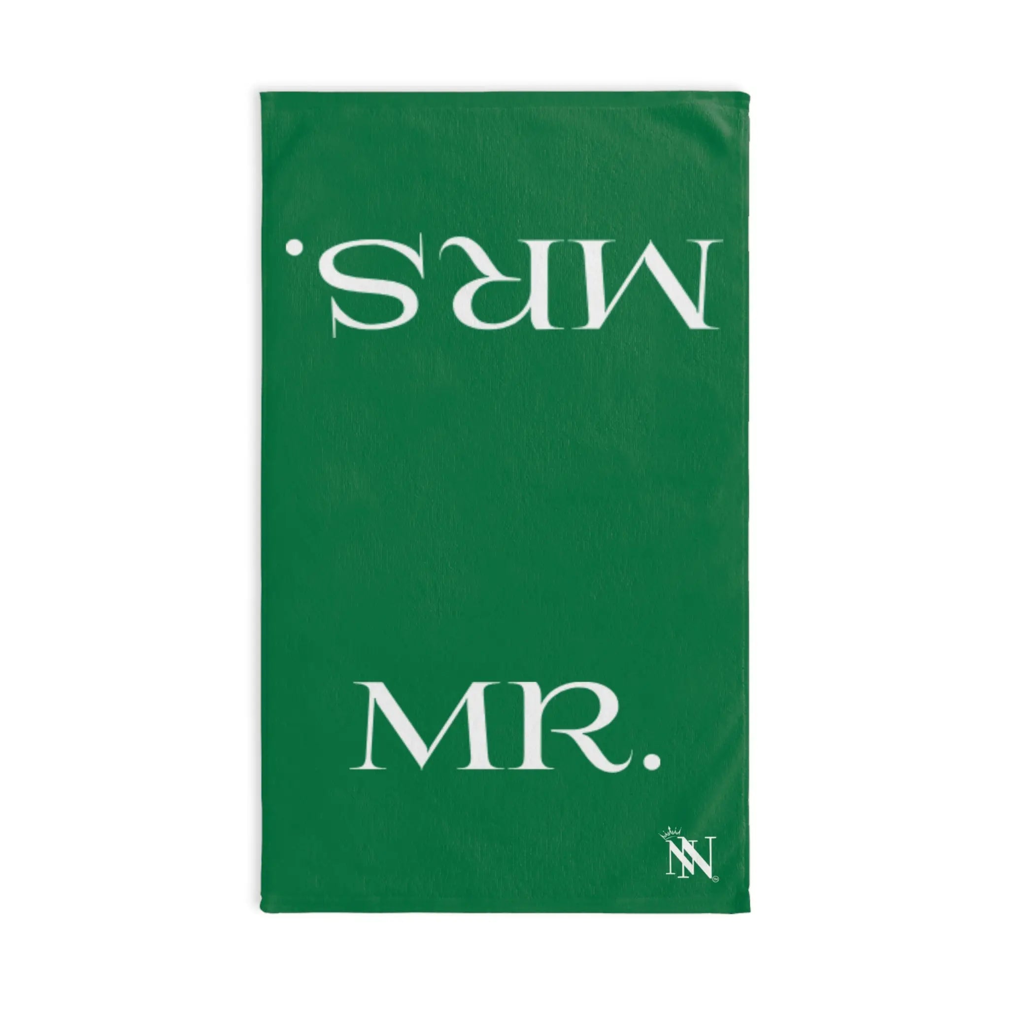 Mr Mrs Shareable Green | Mix & Match Classic Fun-Flirty Lovers’ Towels