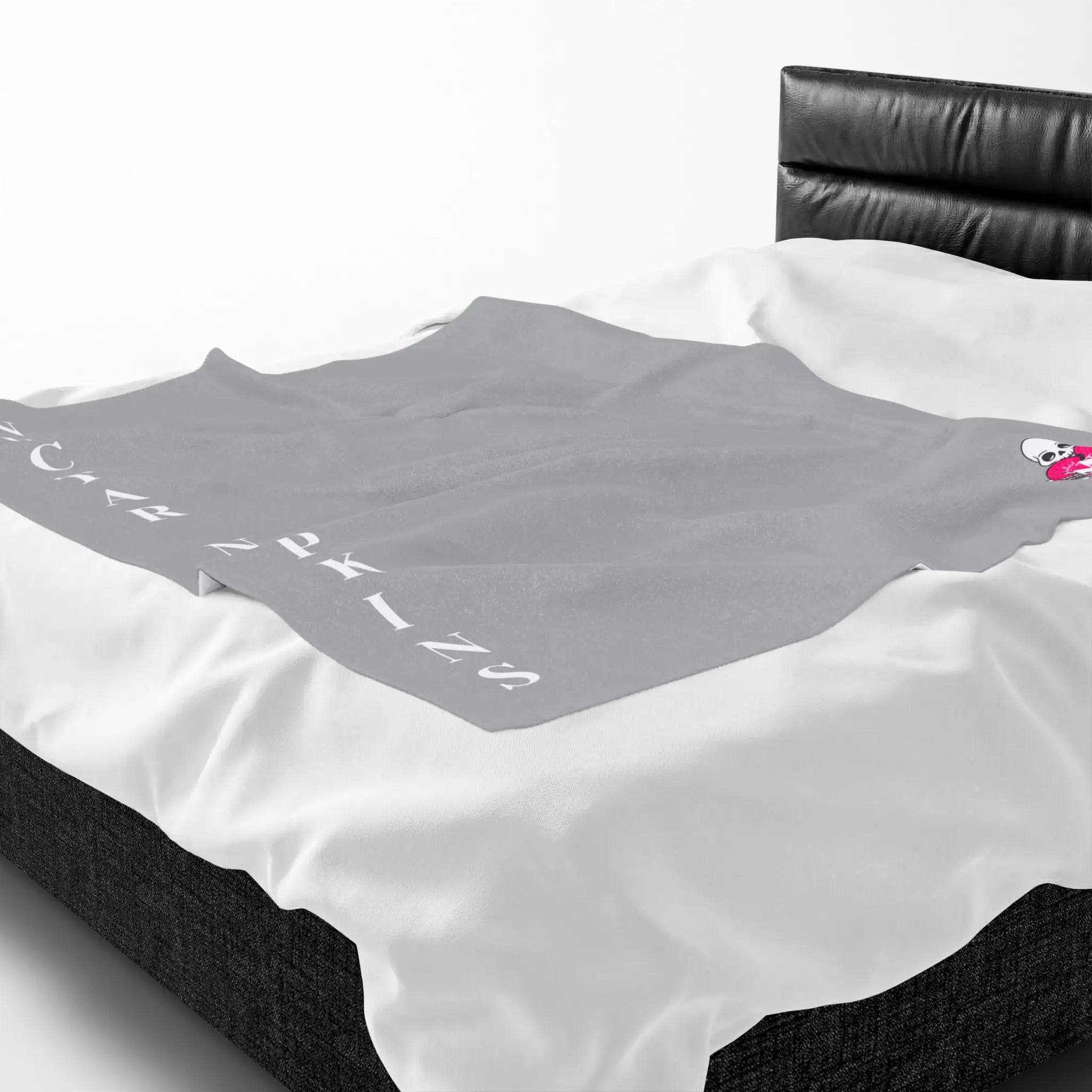 Nectar Napkins Brand Light Grey Love Blanket
