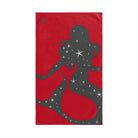 Mermaid Star Red Cum Towel