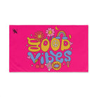 Good Vibes Hippie Flower Signature Pink Cum Towel