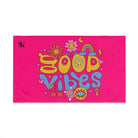 Good Vibes Hippie Flower Signature Pink | Mix & Match Classic Fun-Flirty Lovers’ Towels