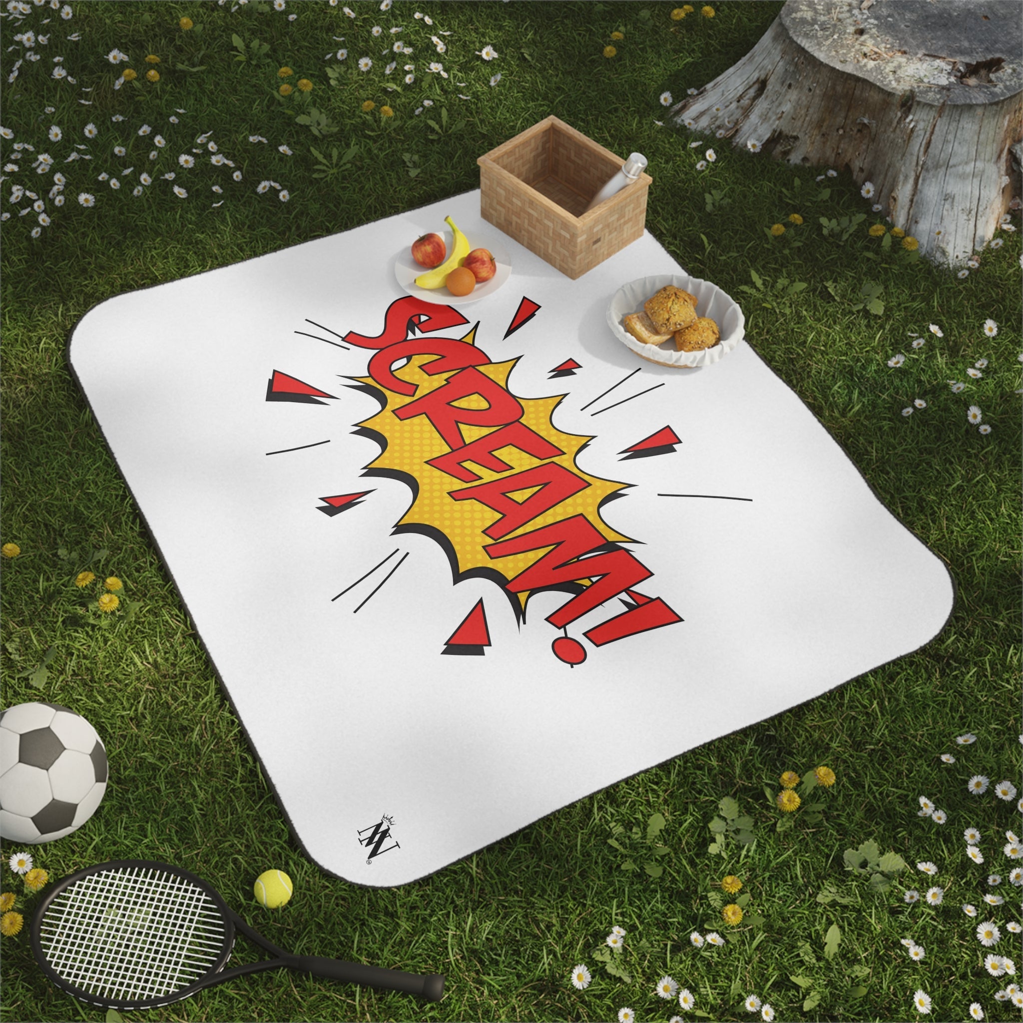 Scream! Cartoon Fun | Mix Match Fun-Flirty Lovers’ Water-Resistant Blankets