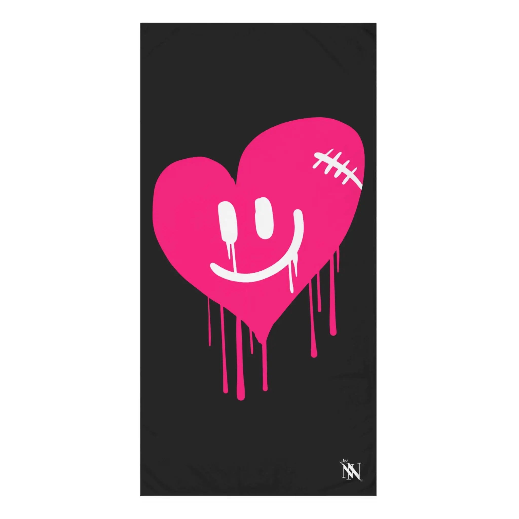 Smiling Drippy Heart | Nectar Napkins XL Fun-Flirty Lovers’ Towels