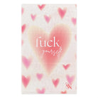 Fuck Yourself Heart Pattern Fun Sex Towel