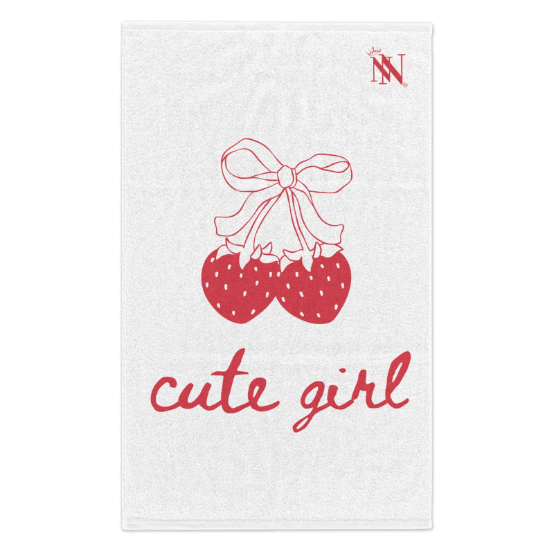 Cute Girl Strawberries | Mix & Match Soft Fun-Flirty Lovers’ Towels