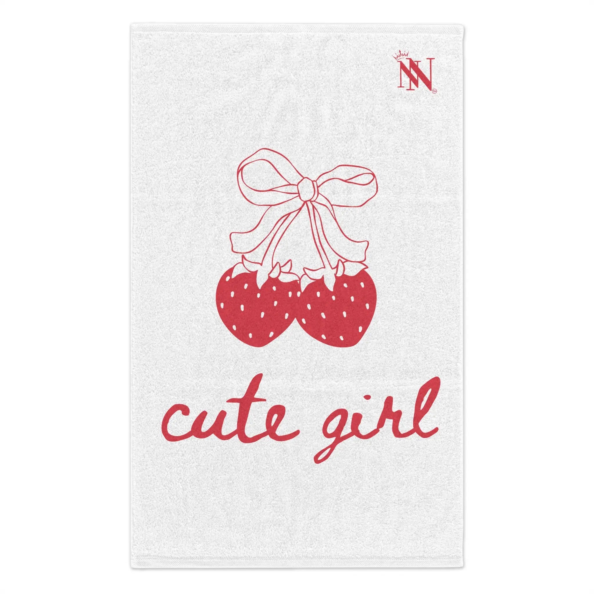 Cute Girl Strawberries | Mix & Match Soft Fun-Flirty Lovers’ Towels