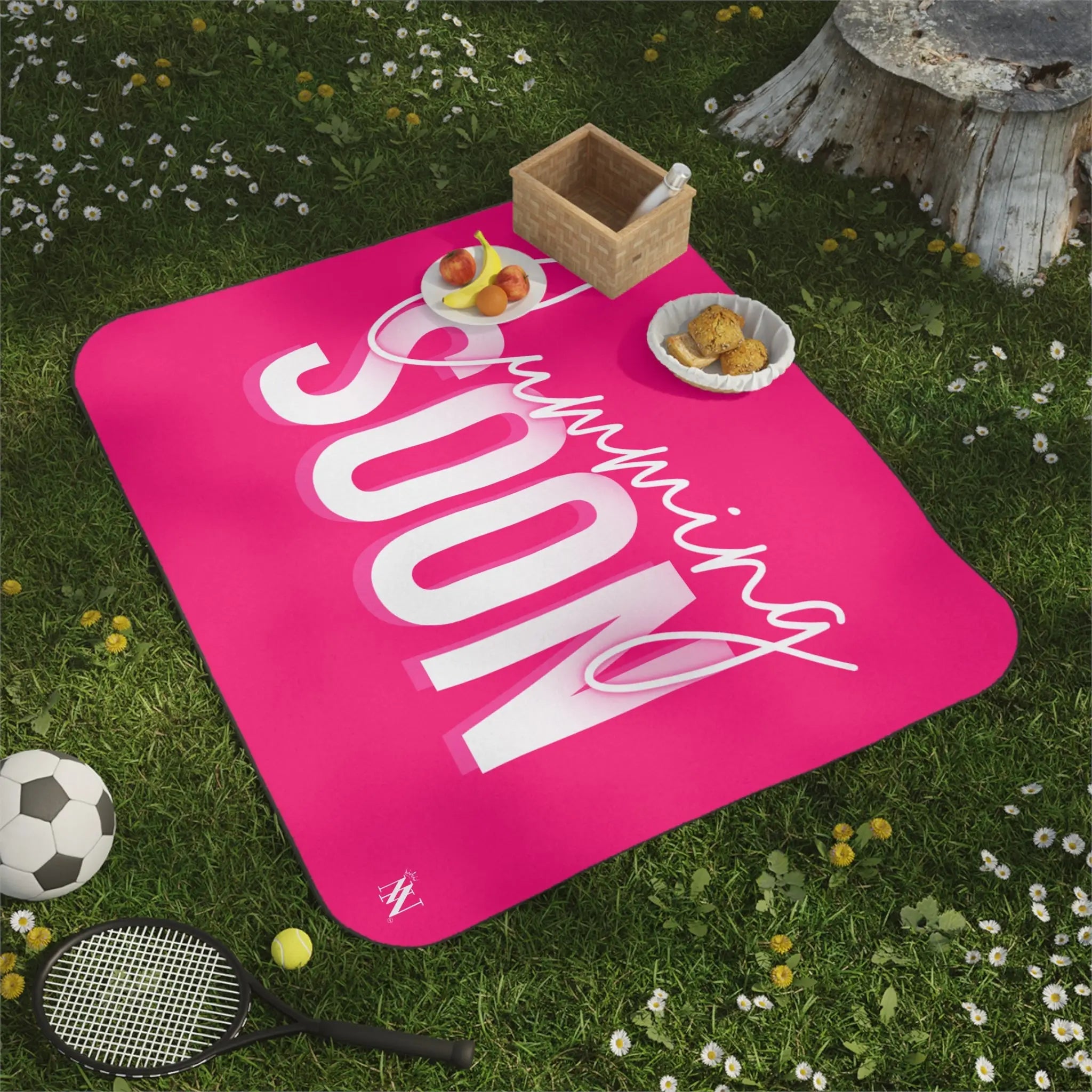 Cumming Soon Plain Signature Pink Sex Blanket