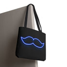 His Mustache Neon Fun Everyday Cute Tote Bag