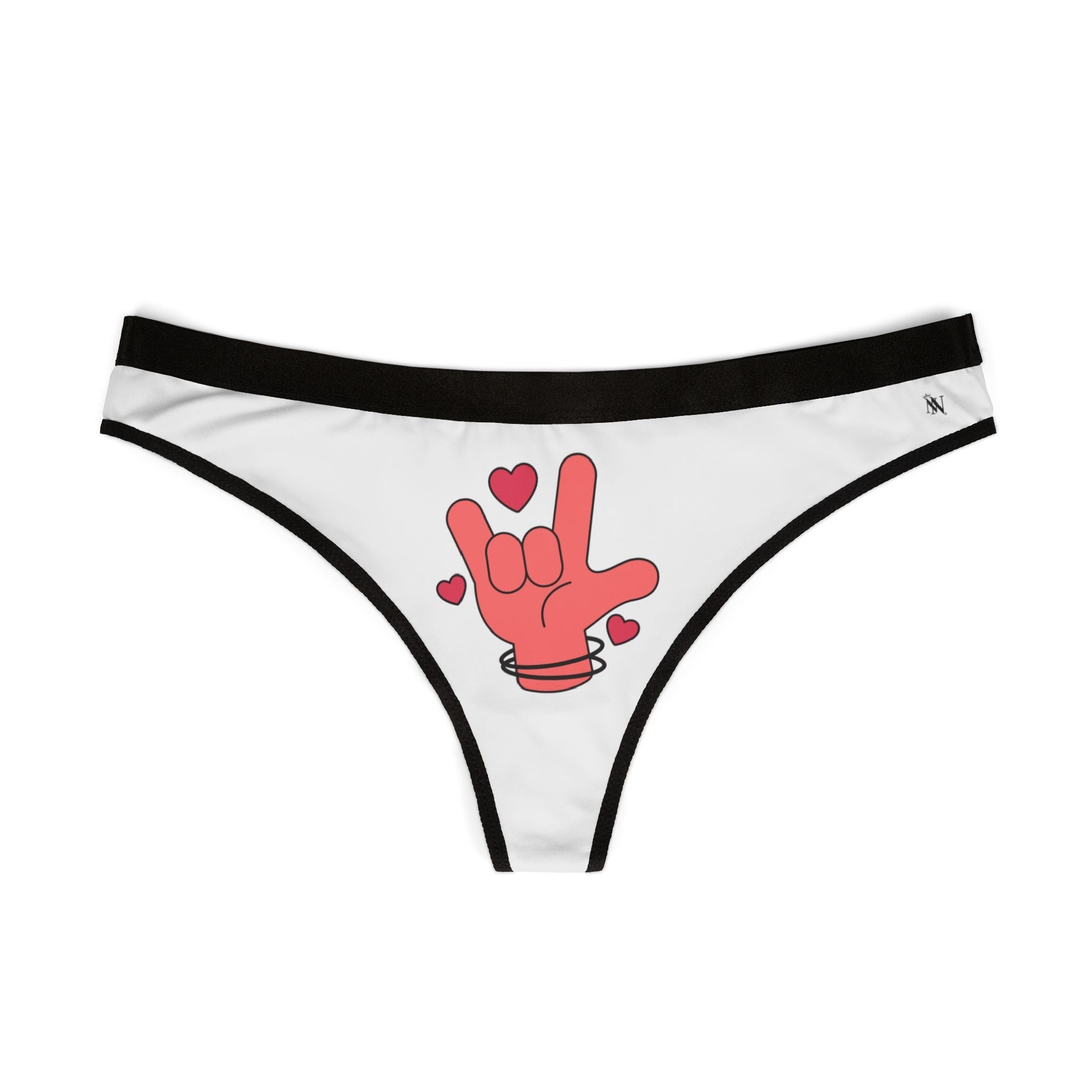 I Love You Hand Sign | Mix & Match Women’s Fun-Flirty Lovers’ Thongs